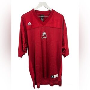 Adidas Men College NC State Wolfpack Football Jersey Red large